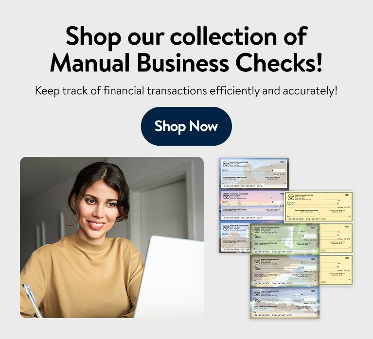 Business Manual Checks - Shop Now