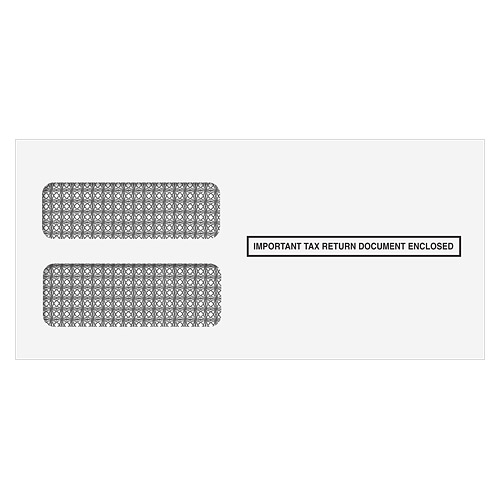 Double Window Envelope for 1099 Laser 3-up Tax Forms